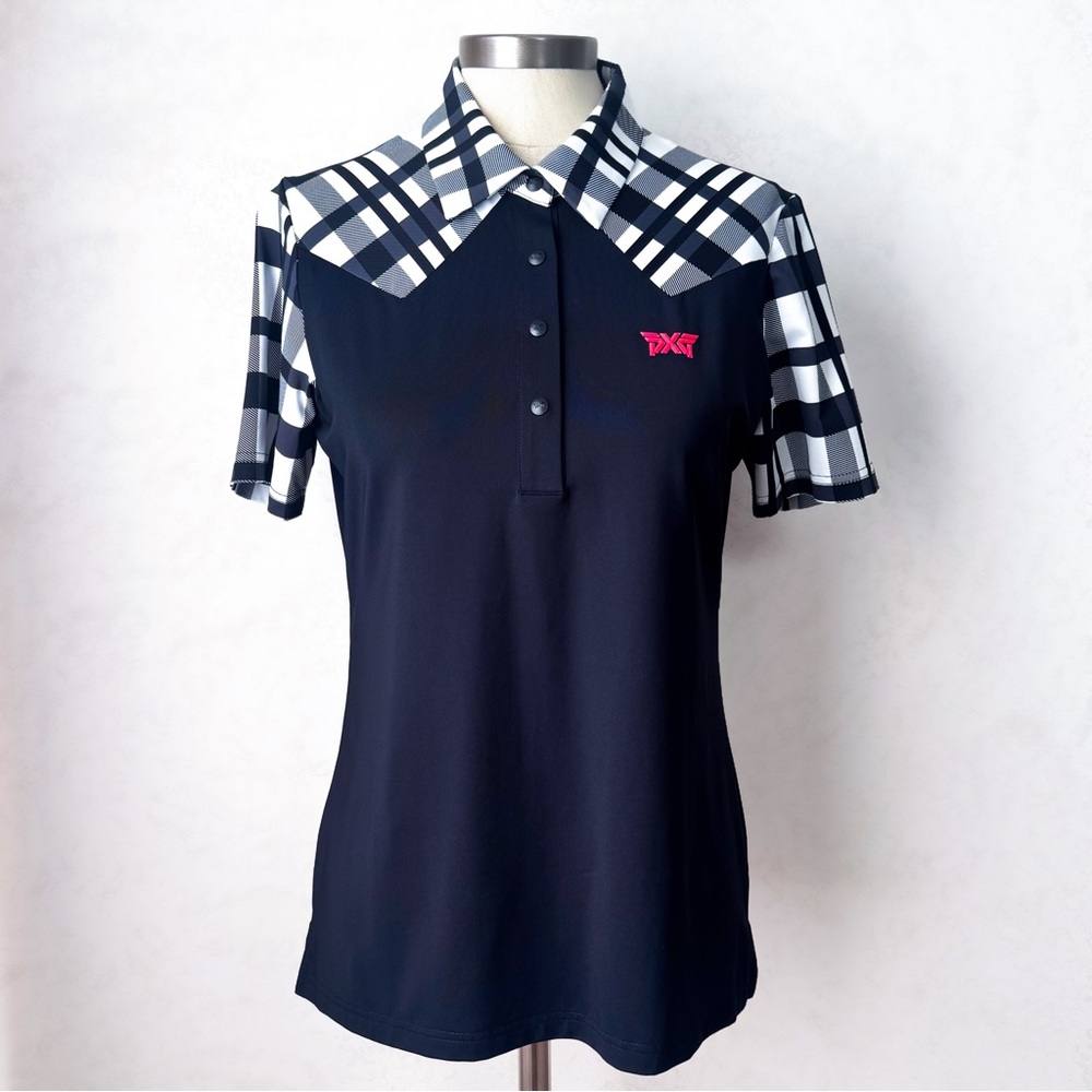 PXG Women’s Contrast Plaid Polo S
